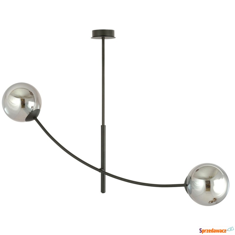 SELSEY Lampa sufitowa Hunter czarna z grafitowymi... - Lampy wiszące, żyrandole - Łódź