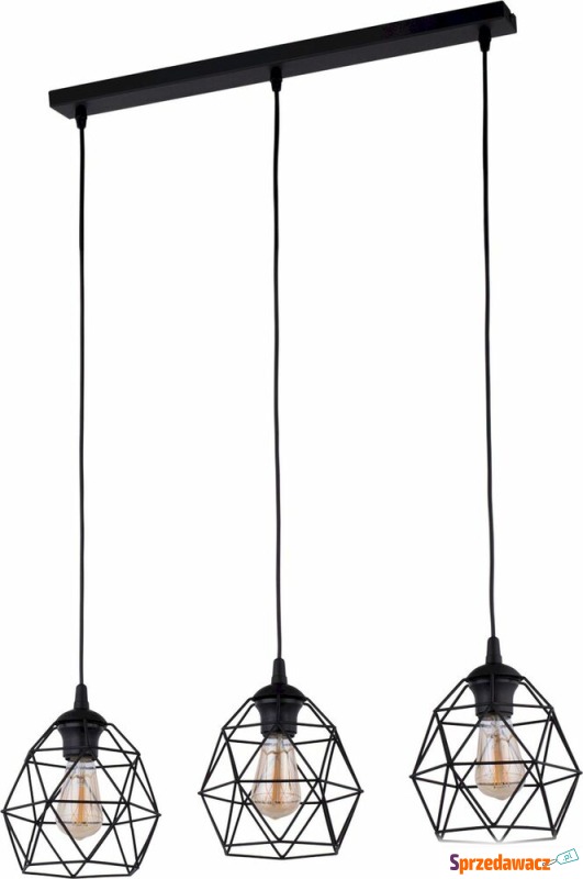 SELSEY Lampa wisząca Sphier x3 czarna - Genesis - Lampy wiszące, żyrandole - Mikołów
