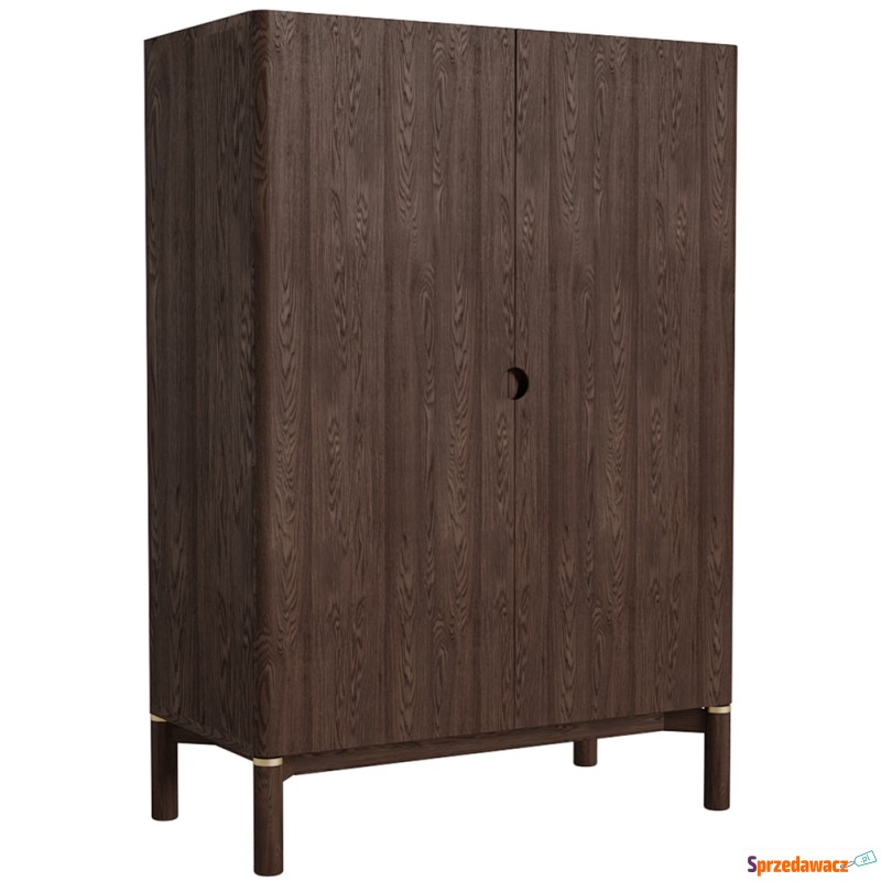 SELSEY Wysoka komoda drewniana Tharoe 130 cm ze... - Komody - Lublin