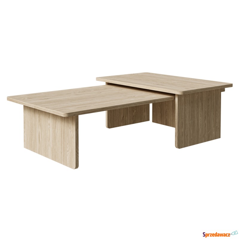 SELSEY Zestaw stolików Usalo 140x90 i 90x55 cm... - Stoły, stoliki, ławy - Katowice