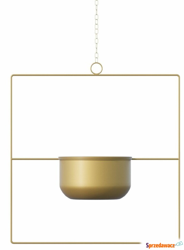 SELSEY Doniczka Mocric 40 cm metalowa złota -... - Donice, doniczki - Koszalin