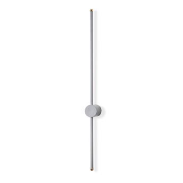 SELSEY Lampa ścienna Walriefle 91 cm szara - Genesis