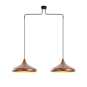 SELSEY Lampa wisząca Nairred x2 postarzane złoto - Genesis