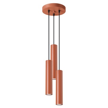 SELSEY Lampa wisząca Lagos 3P ochra czerwona - Genesis