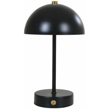 SELSEY Lampa stołowa Holt LED czarna metalowa - Genesis