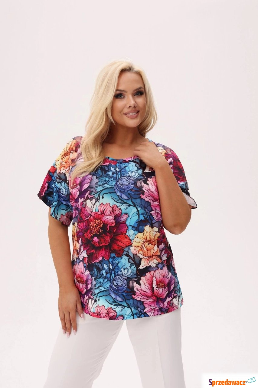 Bluzka Solea w print piwonii PLUS...