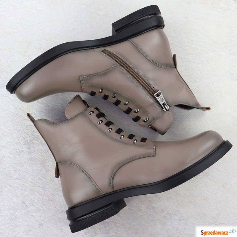 Botki damskie taupe Vinceza 26-58578