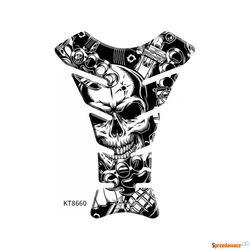 Tankpad Keiti Skull White