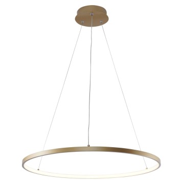 SELSEY Lampa wisząca Breno LED średnica 60 cm złota - Genesis
