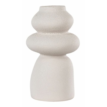 SELSEY Wazon ceramiczny Velas 26,5 cm beżowy - Genesis