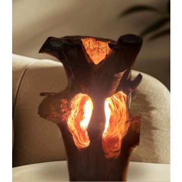 Lampa stojąca drewno handmade