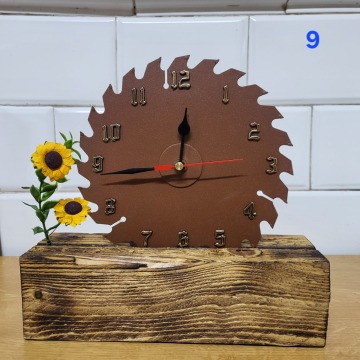 Zegar Handmade Loft, Warsztat, Vintage