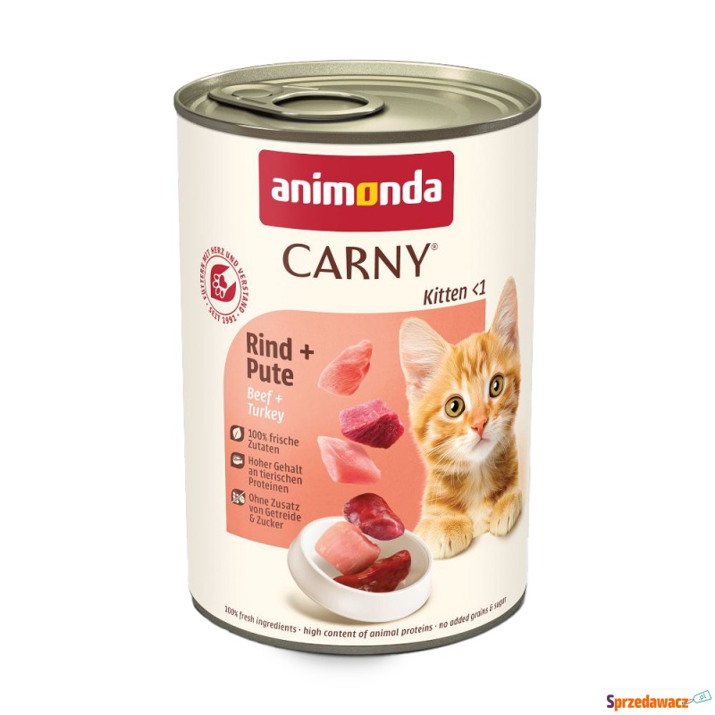 Megapakiet animonda Carny Kitten, 24 x 400 g -... - Karmy dla kotów - Kalisz