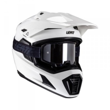 Kask motocyklowy z goglami Leatt Kit Adv 8.5 White