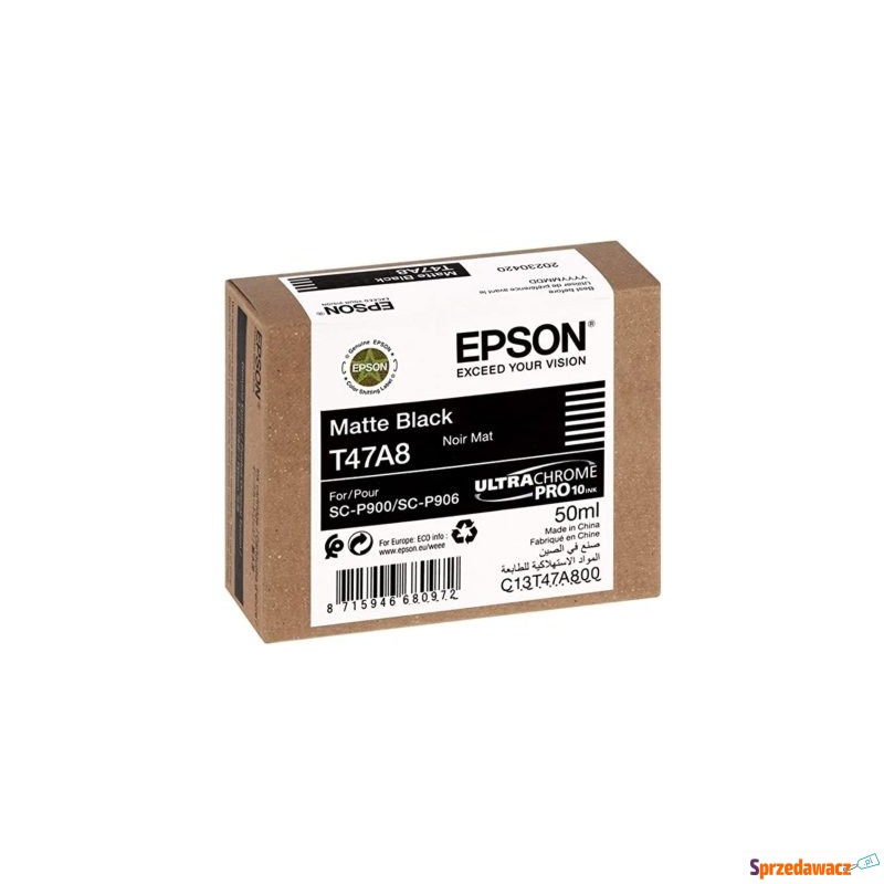 Tusz Oryginalny Epson T47A8 (C13T47A800) (Czarny... - Tusze, tonery - Gdynia