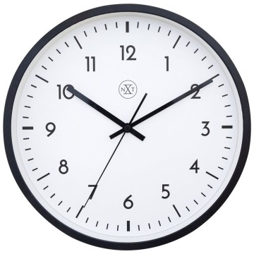 SELSEY Zegar ścienny Easy Big średnica 30 cm czarno-biały - Genesis