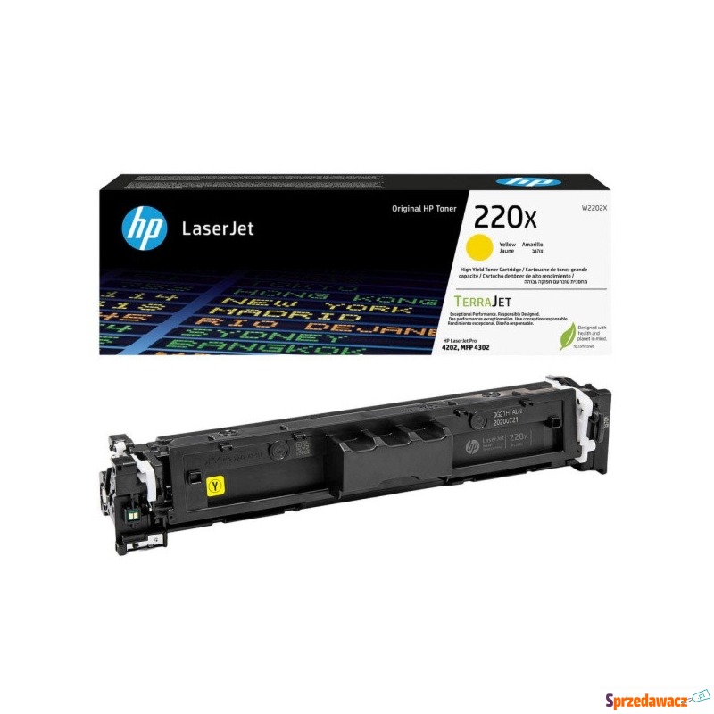 HP oryginalny toner W2202X, HP 220X, yellow,... - Tusze, tonery - Kołobrzeg