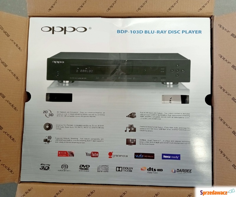 Nowy odtwarzacz blueray marki Oppo BDP-103D 2015 - Odtwarzacze Blue-Ray - Straszyn