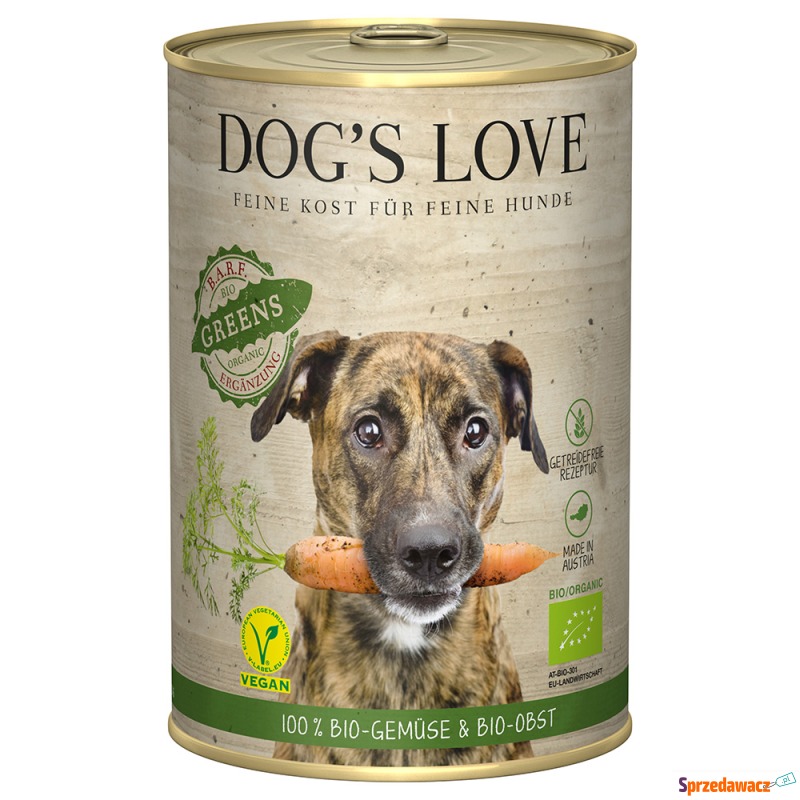 Dog´s Love Bio Vegan, 6 x 400 g...