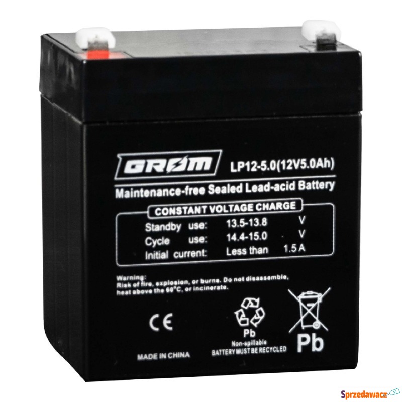 Akumulator 12v 5Ah grom