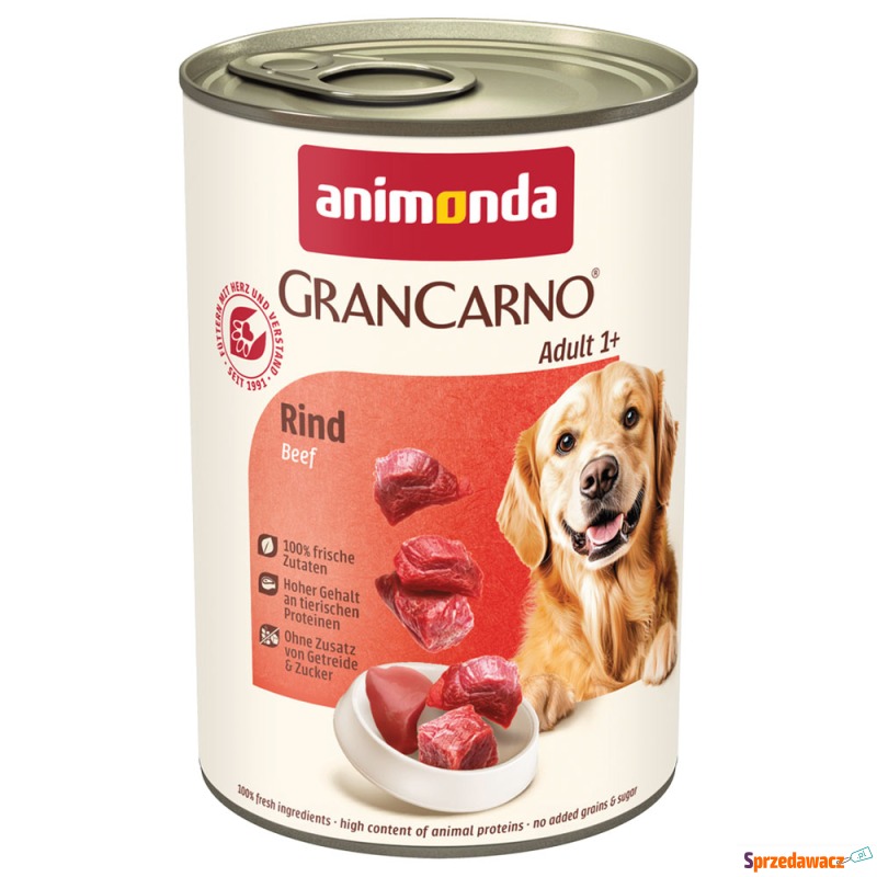 animonda GranCarno Original Adult, 6 x 400 g -... - Karmy dla psów - Grudziądz