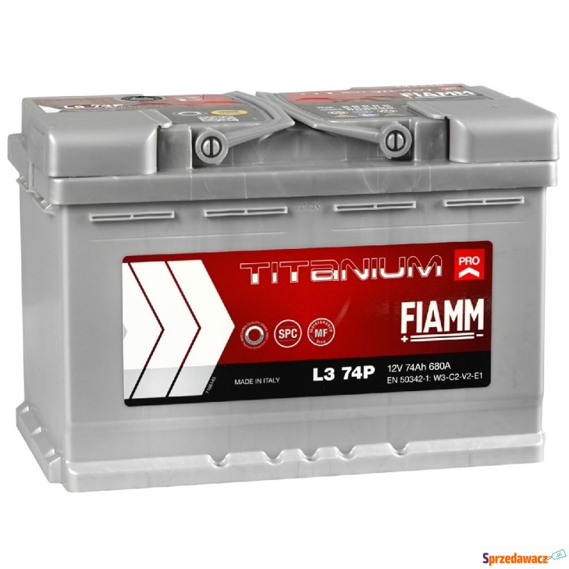 Akumulator 74Ah 680A Prawy Plus fiamm - Akumulatory - Tychy