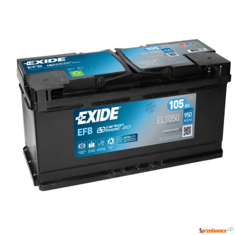 Akumulator 105Ah 950A Exide Start Stop EFB - Akumulatory - Tychy