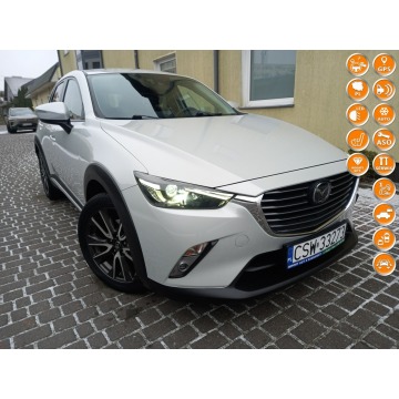 Mazda CX-3 - Skyactive Distronic Full Led Skóry Navi Kamera HeadUp 100%Bezwypadkowa