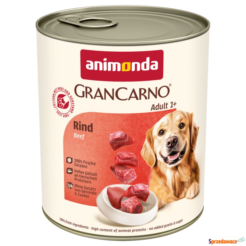 animonda GranCarno Original Adult, 6 x 800 g -... - Karmy dla psów - Malbork
