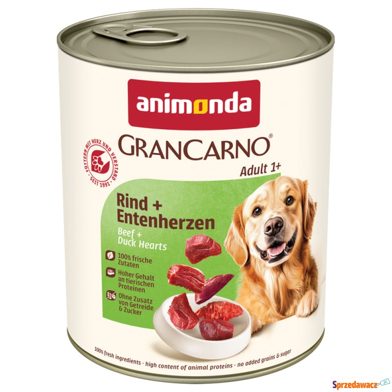 animonda GranCarno Original Adult, 6 x 800 g -... - Karmy dla psów - Przemyśl