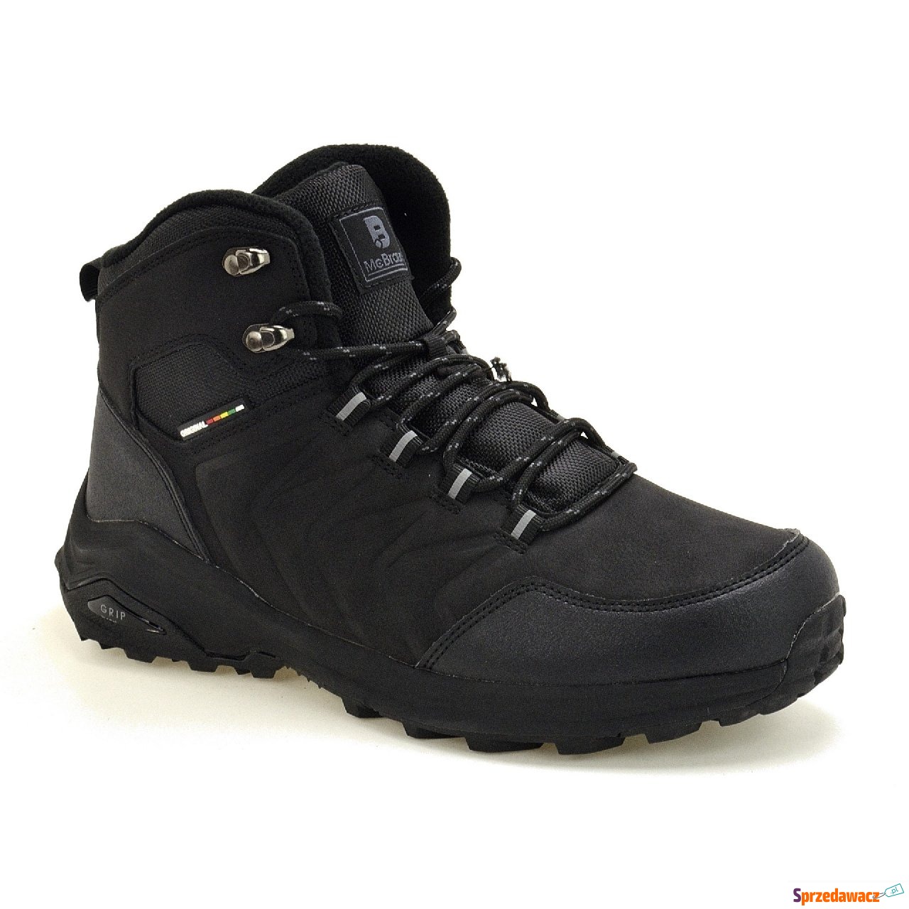 Czarne męskie buty trekkingowe...