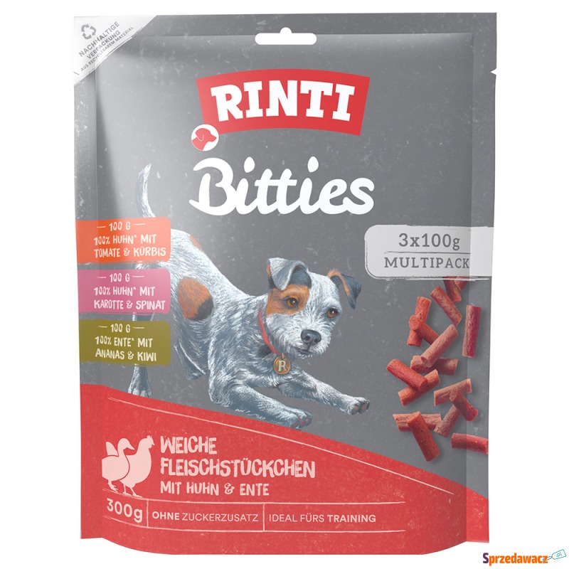 Pakiet mieszany RINTI Bitties, 3 x 100 g - 3 smaki - Przysmaki dla psów - Radom