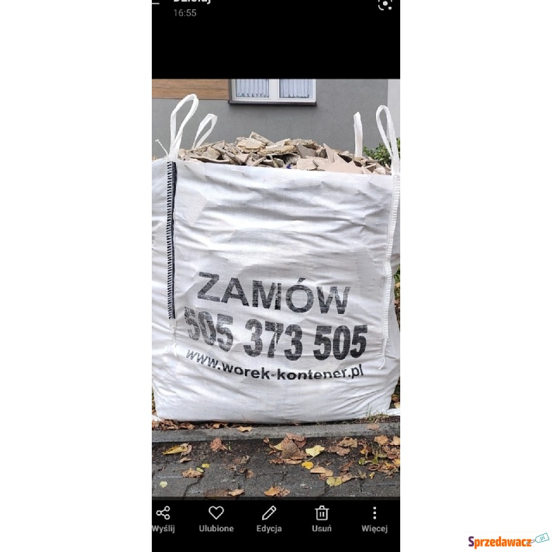 BiG BaG 1m3 Wywóz gruzu Śląsk Tychy Bytom Kat... - Pozostałe usługi - Tychy