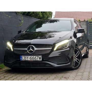 Mercedes A 200 - AMG,Full Led,skóra,Kamera,Klimatronic,Parktronic,Serwis ASO,Oryginał!!