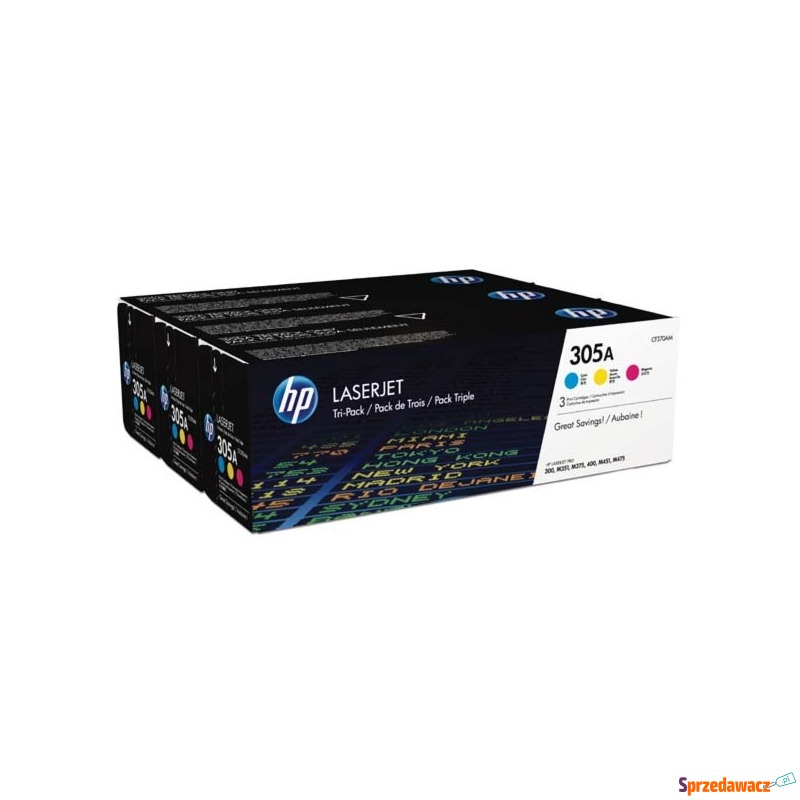 Oryginalny zestaw tonerów HP 305A...