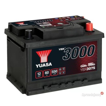 Akumulator 60Ah 550A Yuasa Standard 12V Prawy Plus