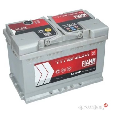 Akumulator 80Ah 730A fiamm titanium pro 12V prawy plus