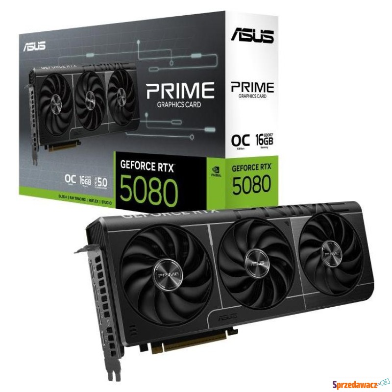 ASUS GeForce RTX 5080 PRIME OC 16GB DLSS 4 - Karty graficzne - Włocławek