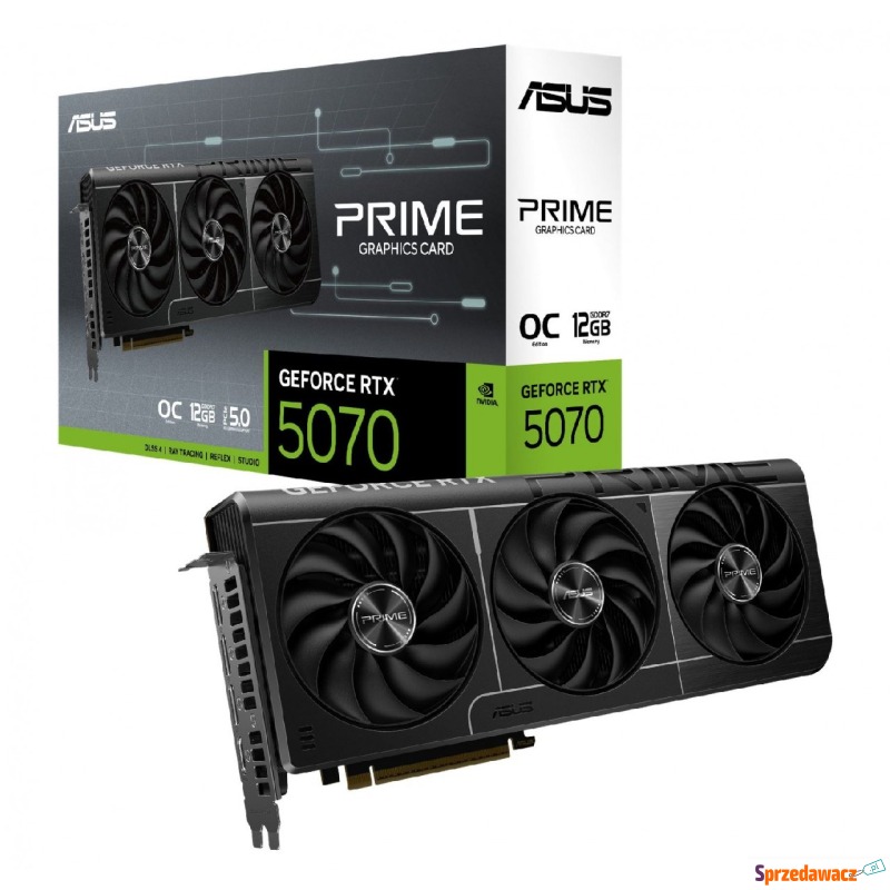 ASUS GeForce RTX 5070 PRIME OC 12GB DLSS 4 - Karty graficzne - Grudziądz