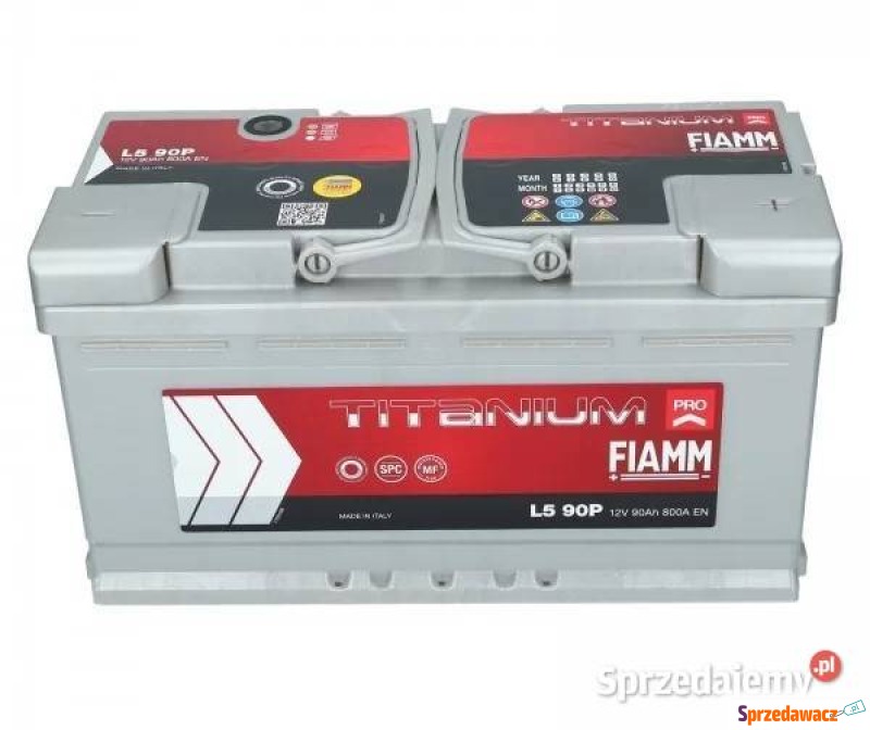 Akumulator 90Ah 800A fiamm titanium pro 12V prawy... - Akumulatory - Lublin