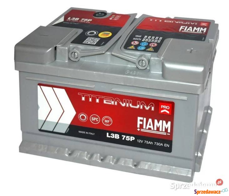 Akumulator 75Ah 730A fiamm titanium pro 12V prawy... - Akumulatory - Lublin