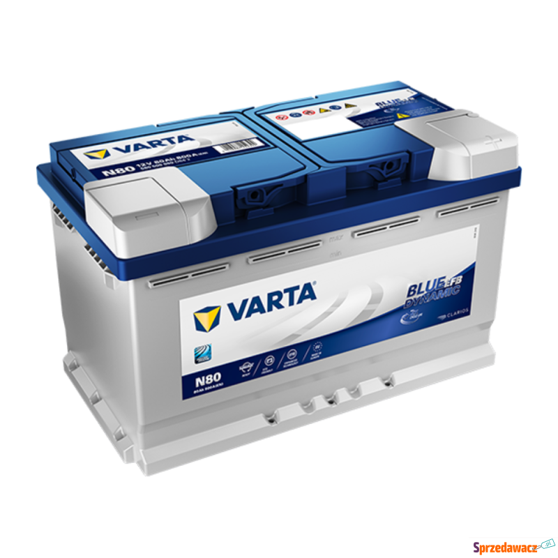 Akumulator Varta N80 Blue Dynamic 80Ah 800A Efb - Akumulatory - Zamość