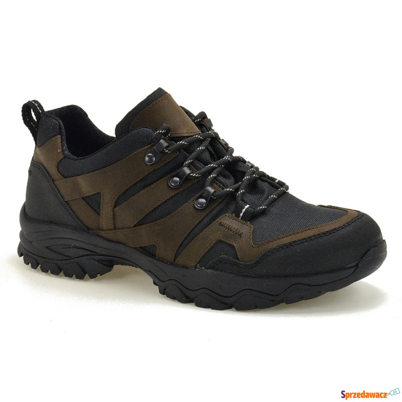 Brązowe męskie półbuty trekkingowe Tapi 9219 - Buty górskie, trekkingowe - Gdynia