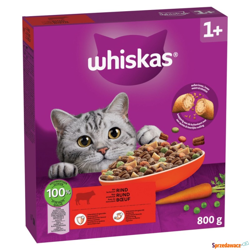 Whiskas 1+ z wołowiną - 800 g - Karmy dla kotów - Katowice
