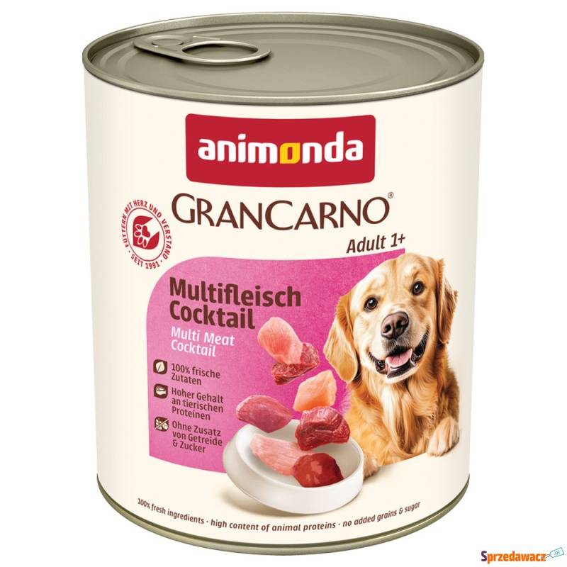 animonda GranCarno Original Adult, 6 x 800 g -... - Karmy dla psów - Bytom