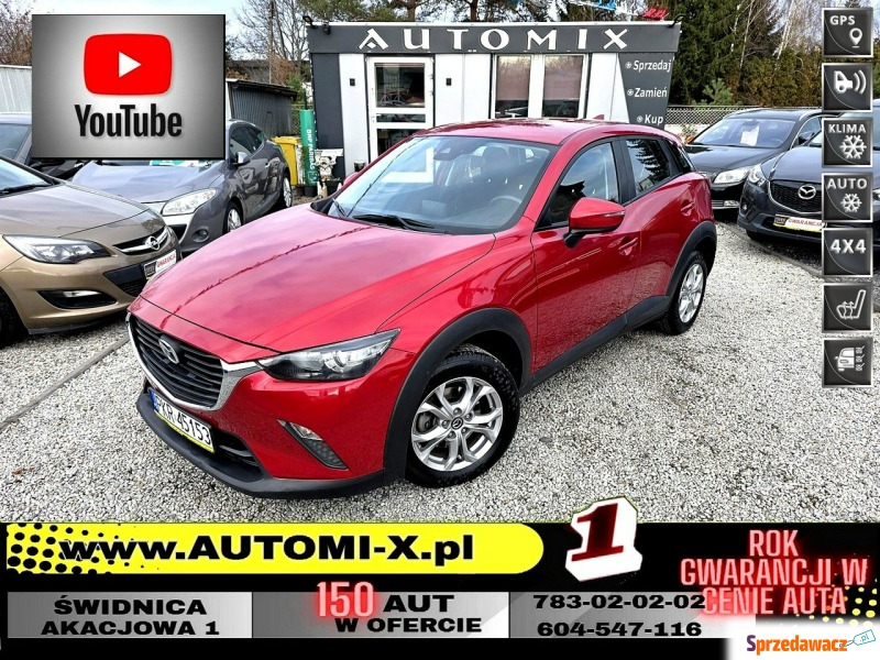 Mazda CX-3  SUV 2018,  2.0 benzyna, automat - Na sprzedaż za 64 900 zł - Świdnica