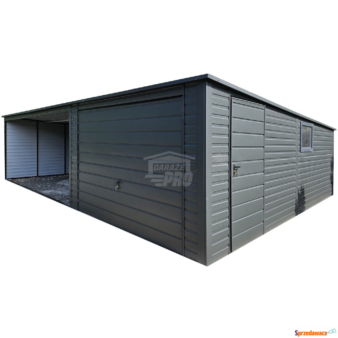Garaż blaszany 3,5x6 + wiata 5x6...