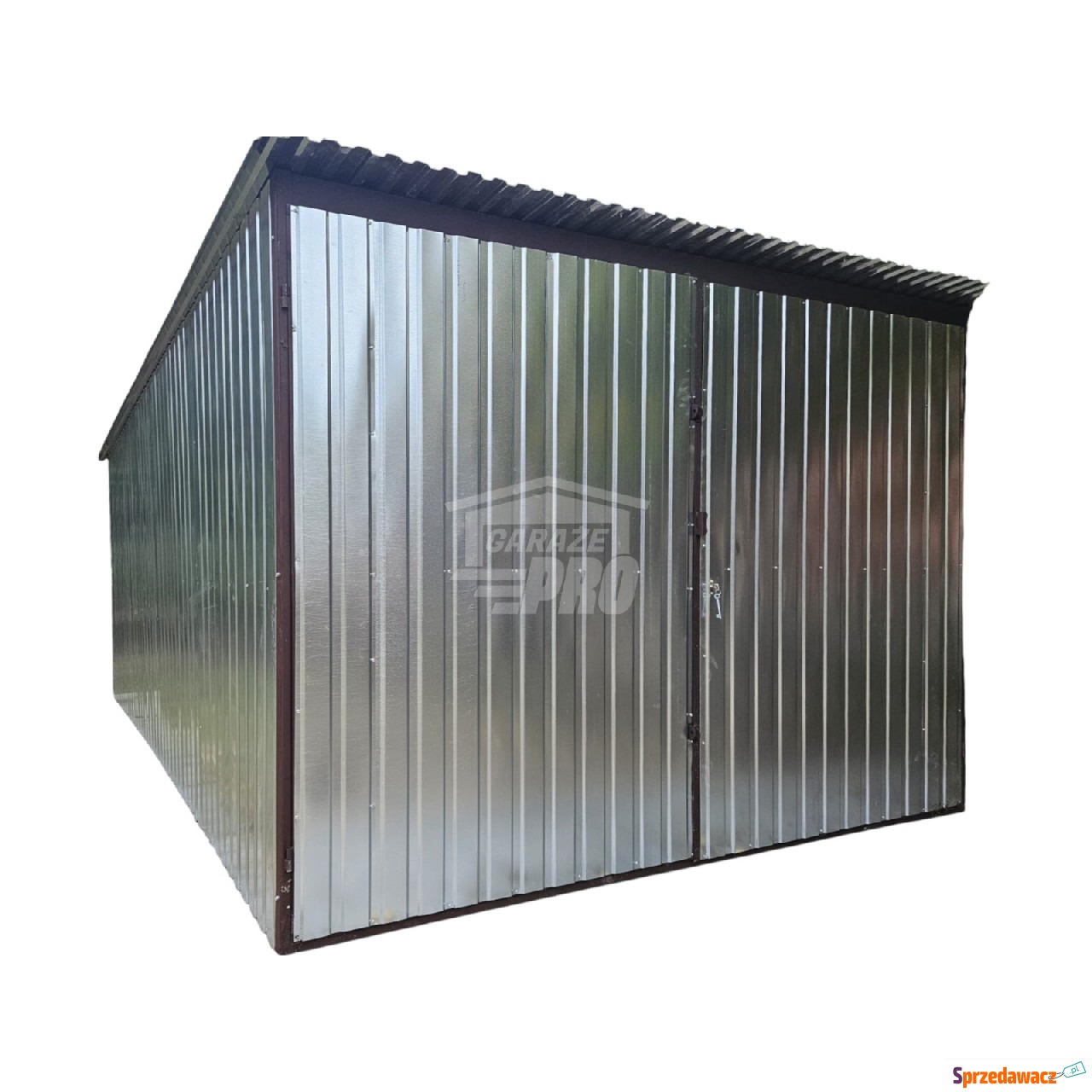 Garaż blaszany 3x4m - Brama -...
