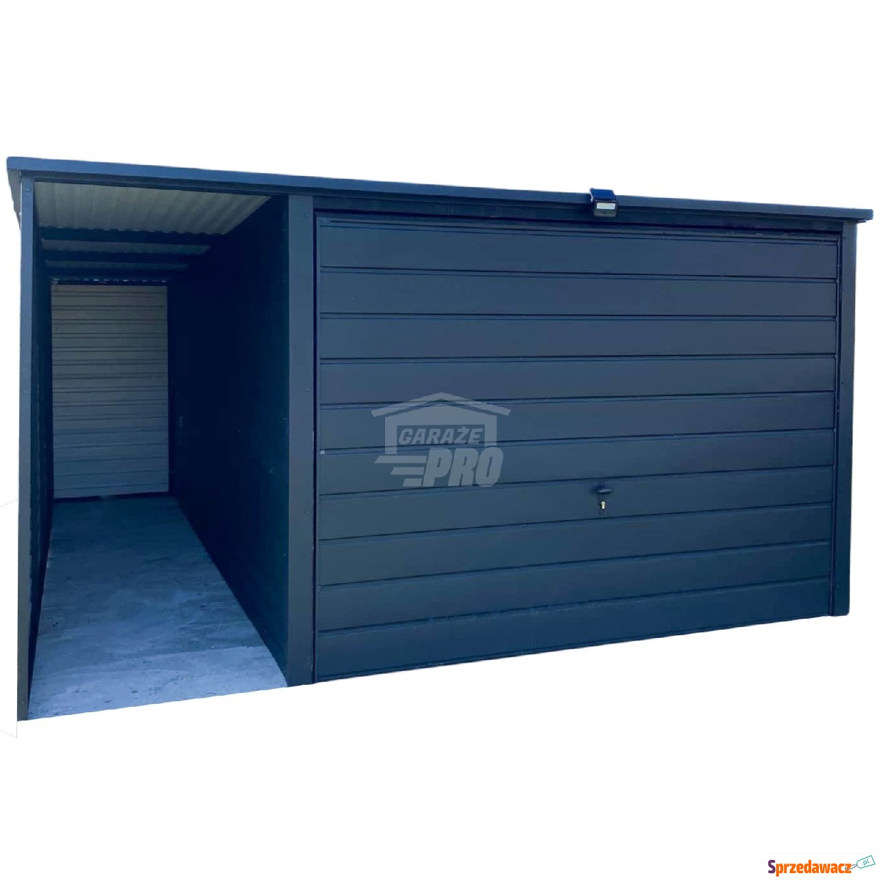 Garaż blaszany 3x4m - wiata 1m...
