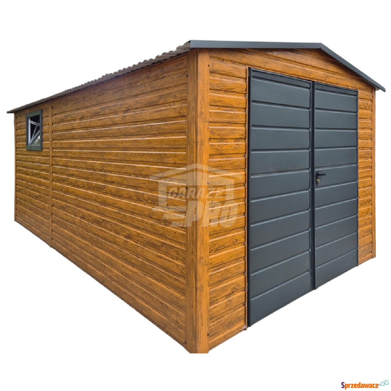 Garaż blaszany 3x4m Brama okno...